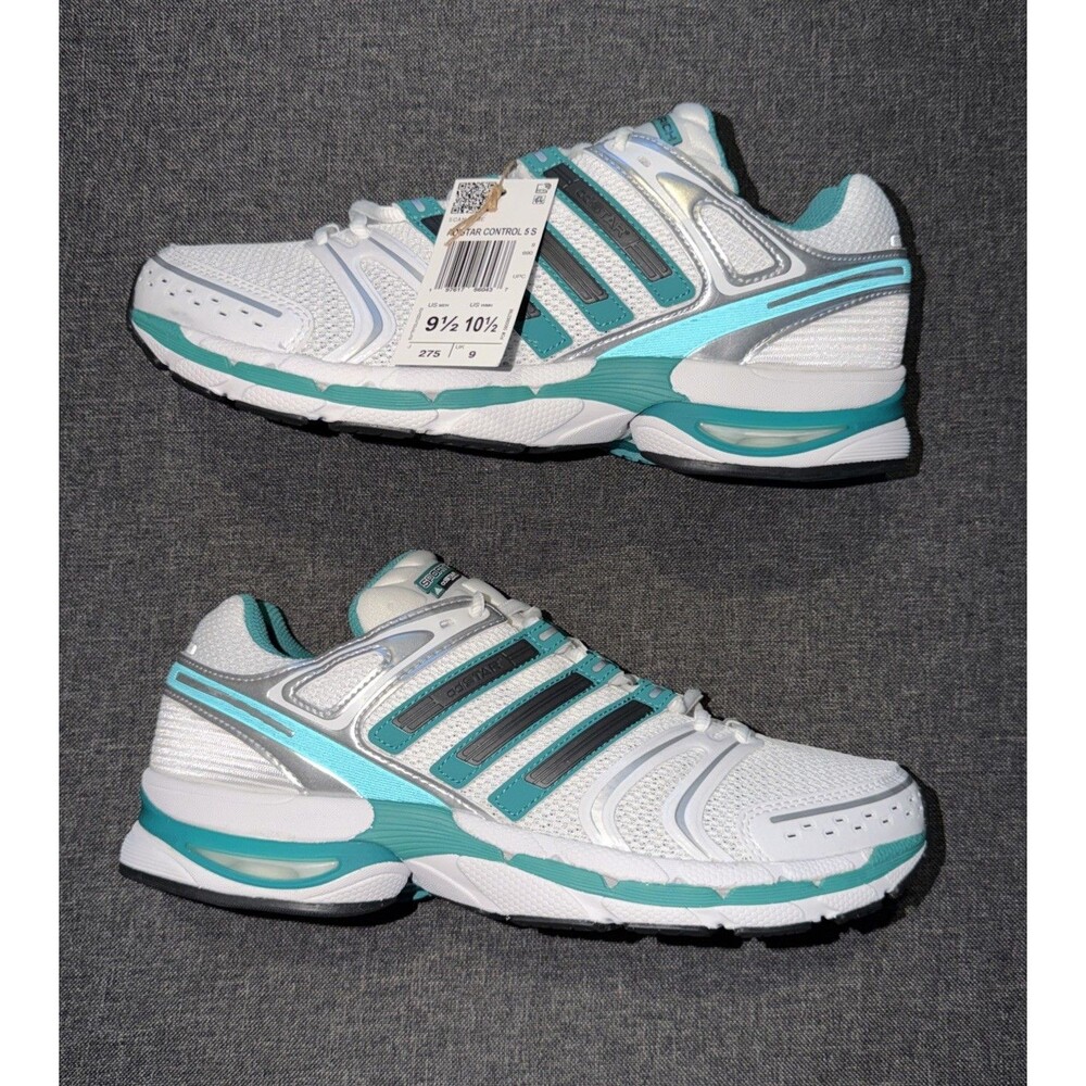 NWT adidas Sporty & Rich Adistar Control 5 Cloud White Pure Teal Sneakers IH9707 - Picture 2 of 9